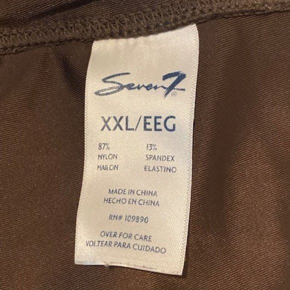 Seven7 Brown Faux Leather Leggings - XXL - Picture 3 of 4